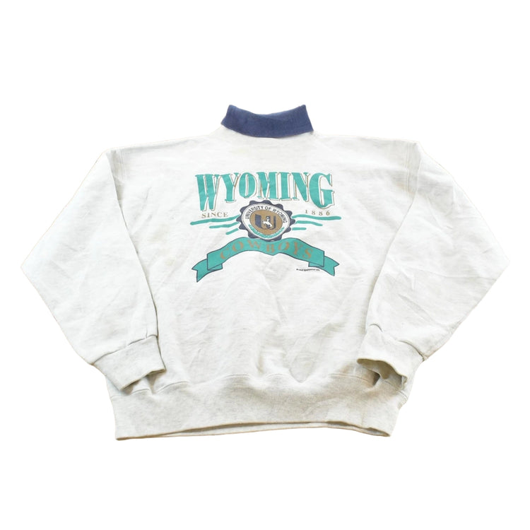 Vintage 1991 Wyoming Cowboys Turtleneck Sweatshirt Men's M