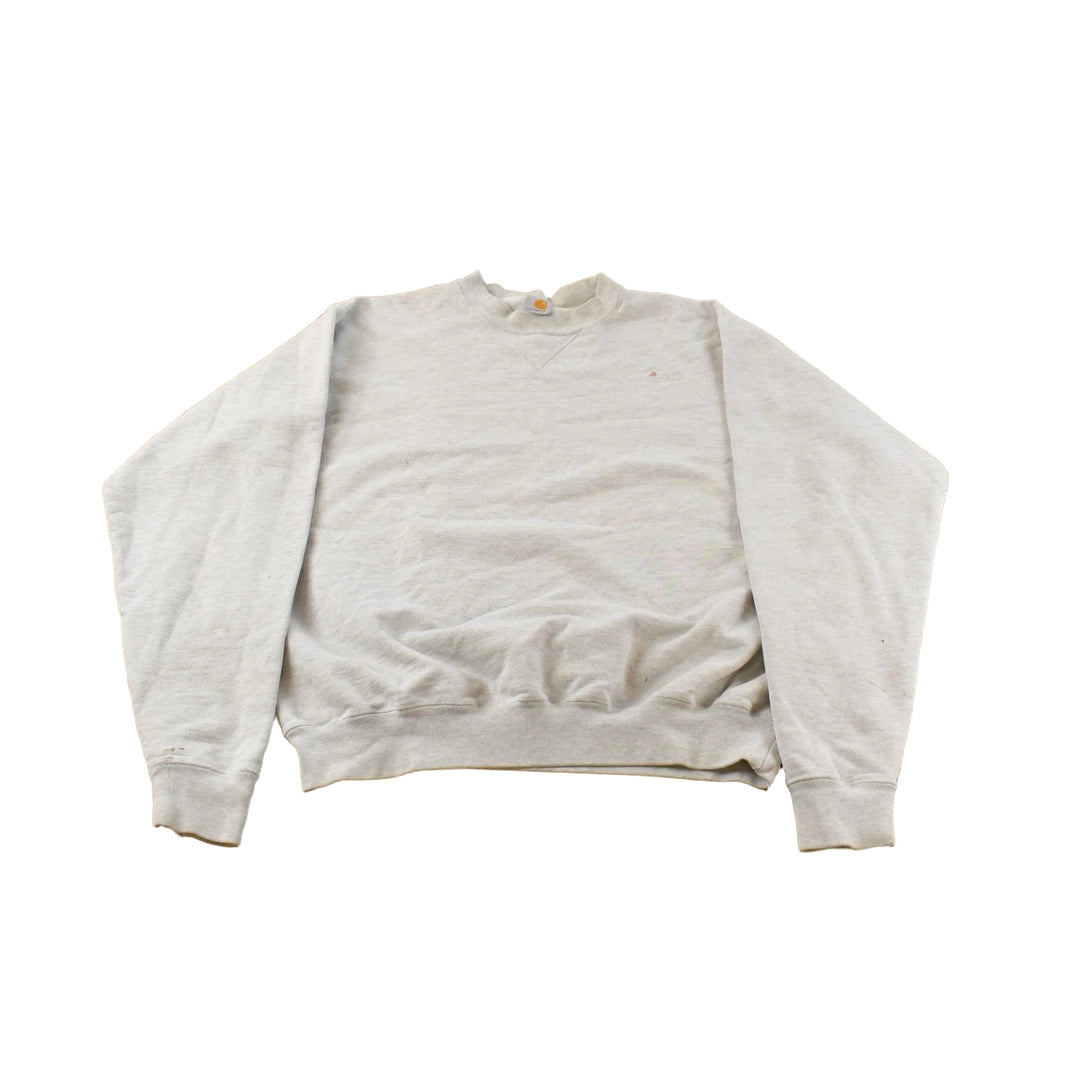 Vintage 1990s Carhartt Embroidered Logo Crewneck Sweatshirt Men's Large