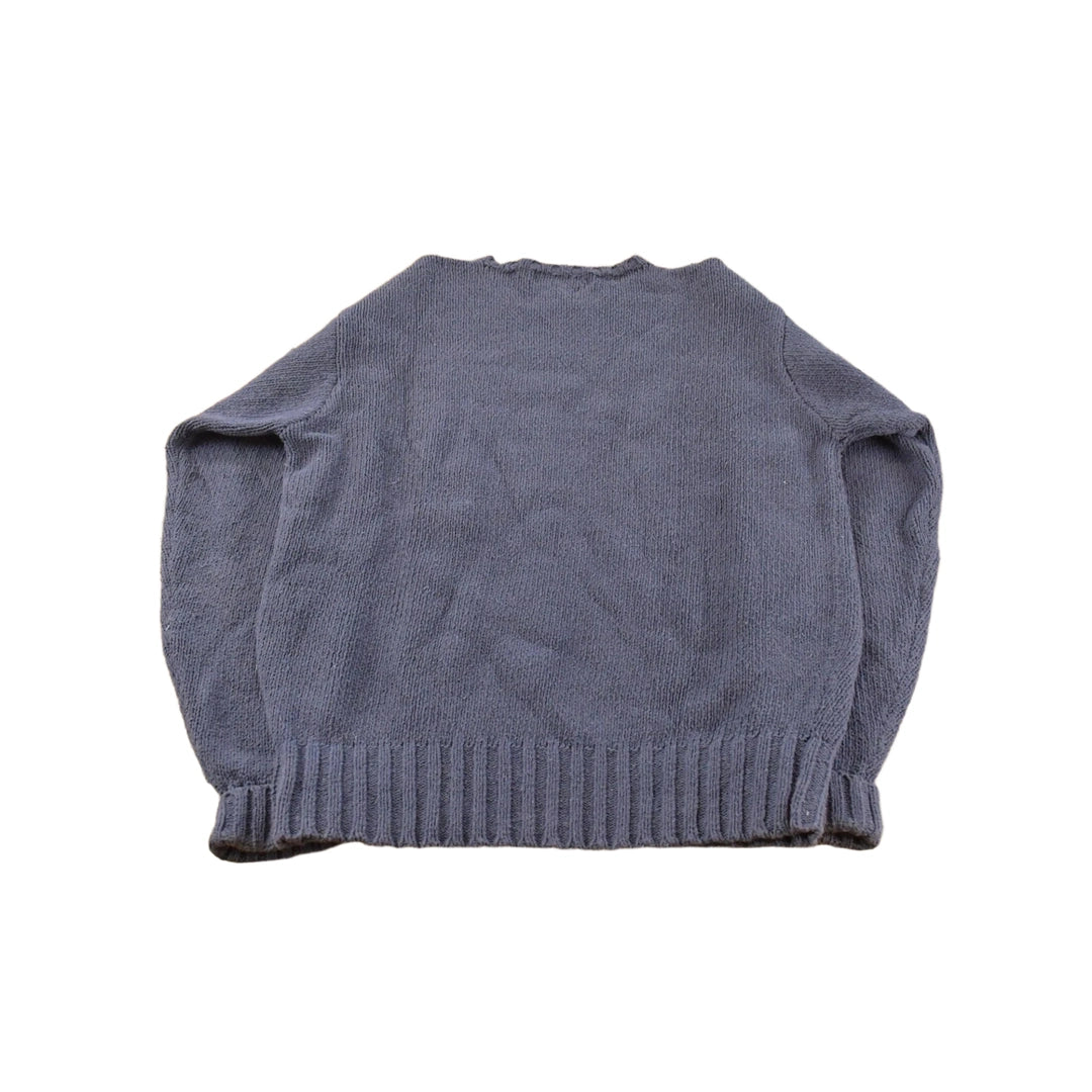 Vintage 1990s Polo By Ralph Lauren Chunky Knit Crewneck Sweater Mens S