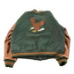 Vintage 1990s Eagle Sportswear Embroidered Wool Leather Varsity Jacket Men's L