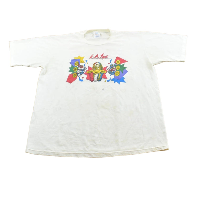 Vintage 1990s Los Angeles Saxophone Music T-Shirt Men's L