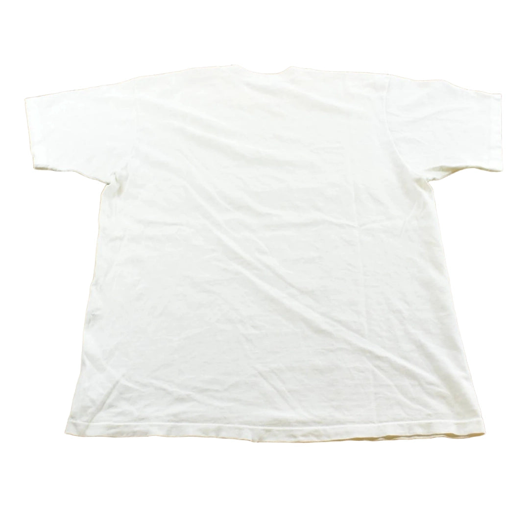 Vintage 1990s Oakton Blank White T-Shirt M Men's Medium