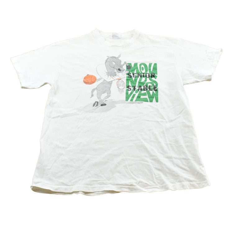 Vintage 1990s Moundsview Senior Stable Basketball T-Shirt Men's L