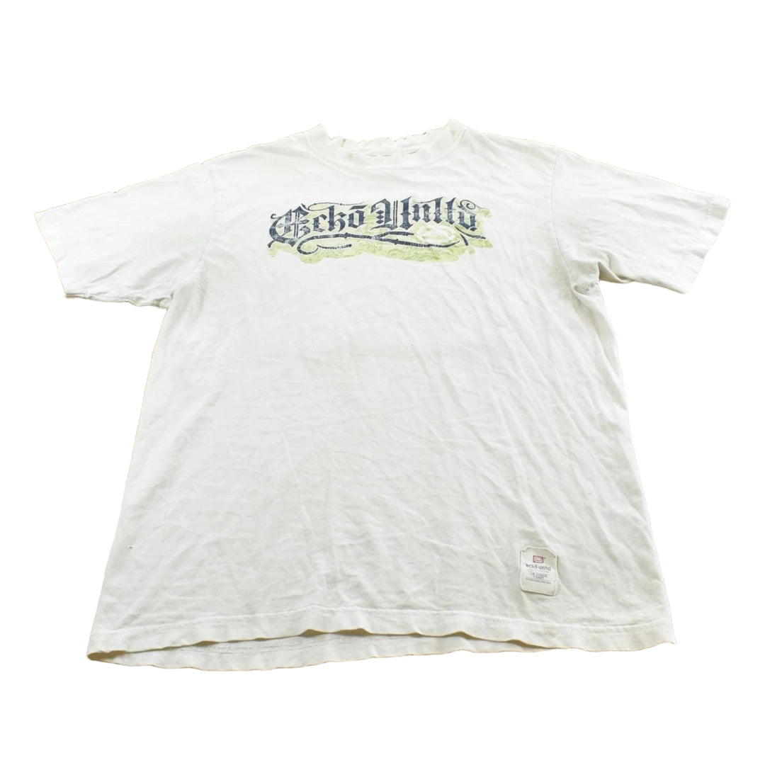 Vintage 1990s Ecko Unlimited Spellout Logo T Shirt Mens L