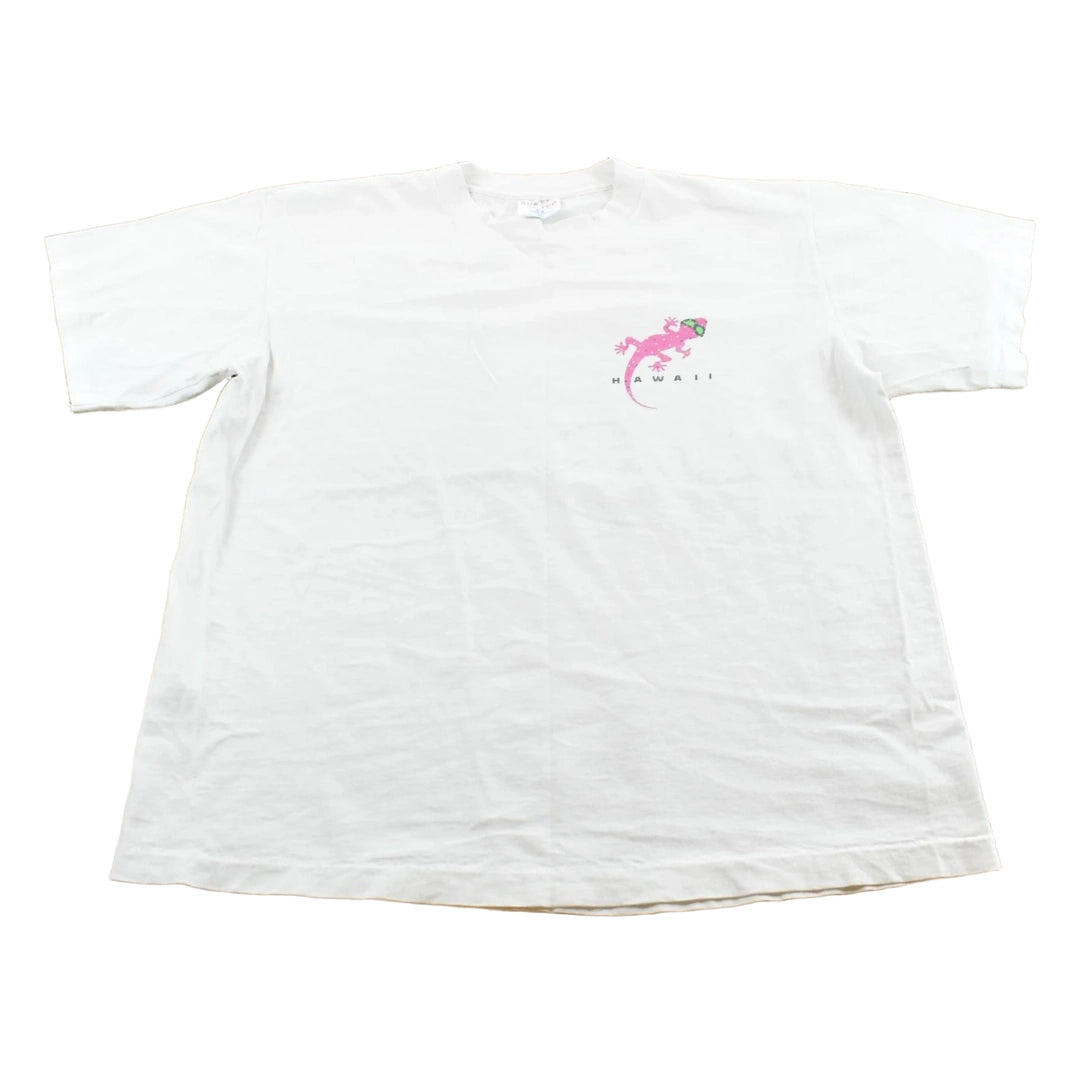 Vintage 1990s Souvenir Hawaii Gecko Decko Travel T-Shirt Men's L