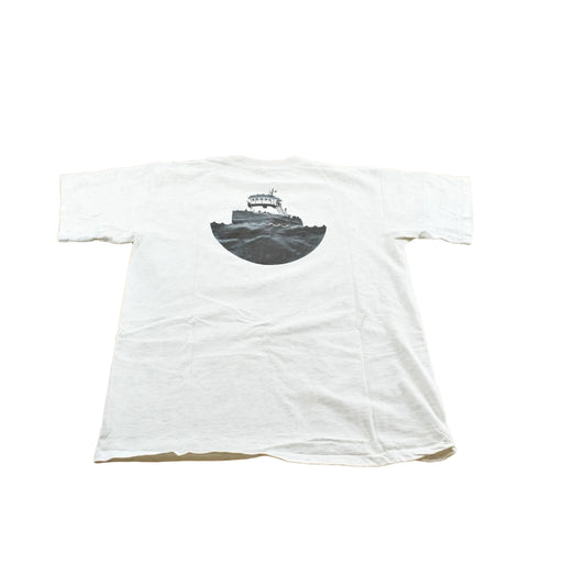 Vintage 1990s Hannah Marines Tugboat Promotional T Shirt Mens L