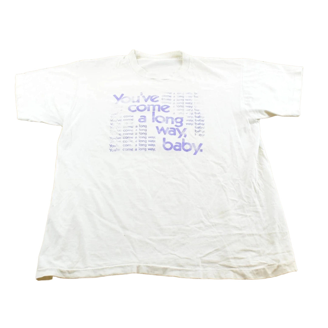 Vintage 1990s You've Come A Long Way Baby Promotional Slogan T-Shirt Men's XL