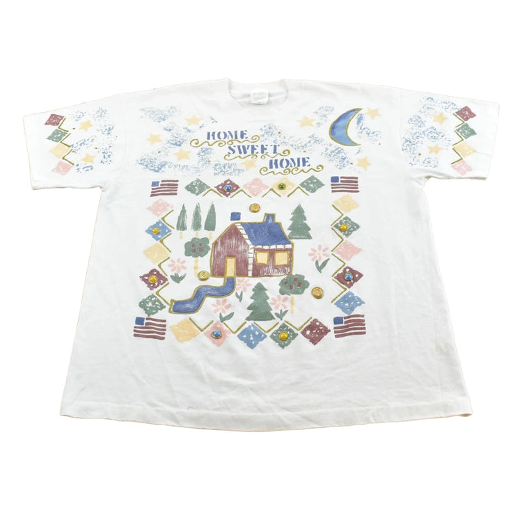 Vintage 1990s Home Sweet Home T-Shirt Men's L