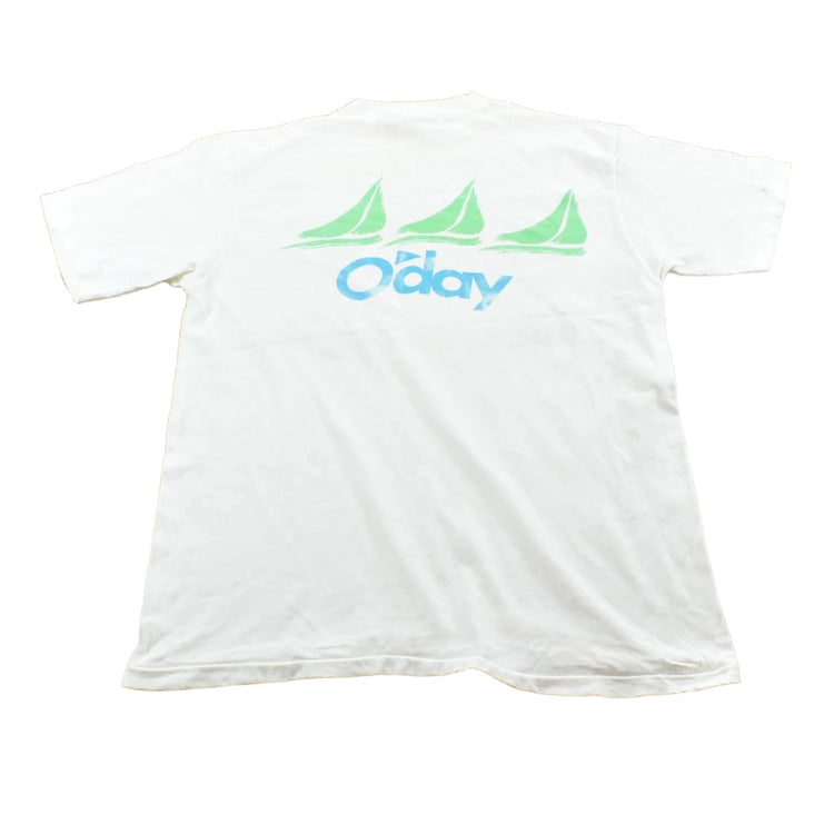 Vintage 1990s Oday Sailboat Souvenir Promotional Ocean T-Shirt Men's M