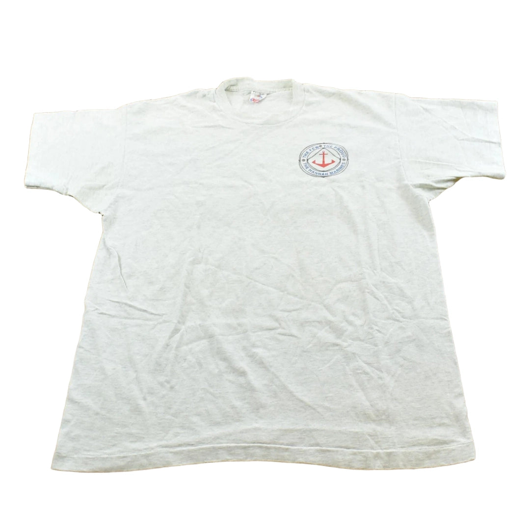 Vintage 1990s Hannah Marines Tugboat Promotional T Shirt Mens L