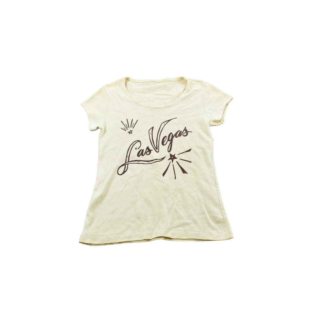Vintage 1990s Las Vegas Souvenir Baby Tee T-Shirt Women's S
