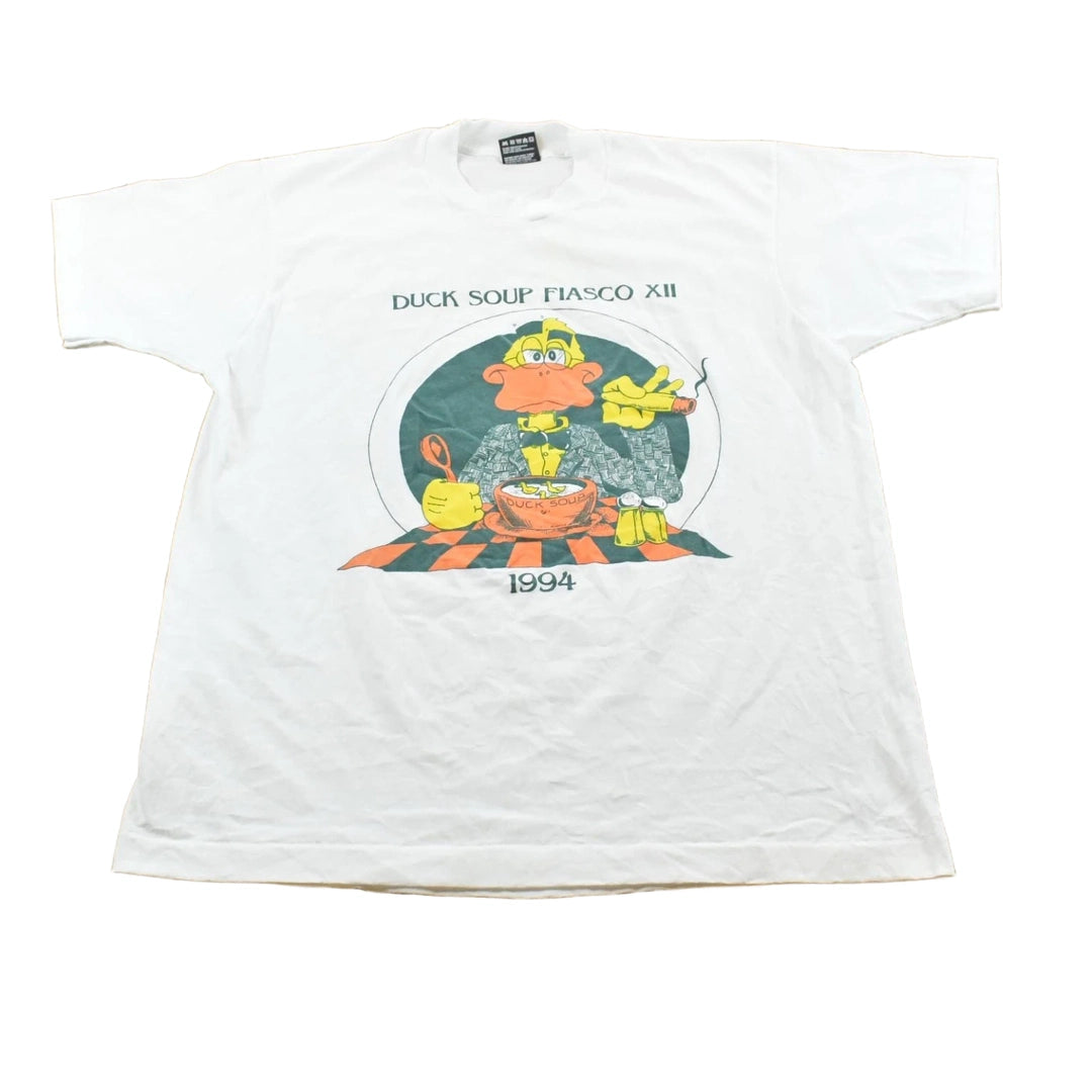 Vintage 1994 Duck Soup Fiasco 12 Funny Parody T-Shirt Men's M