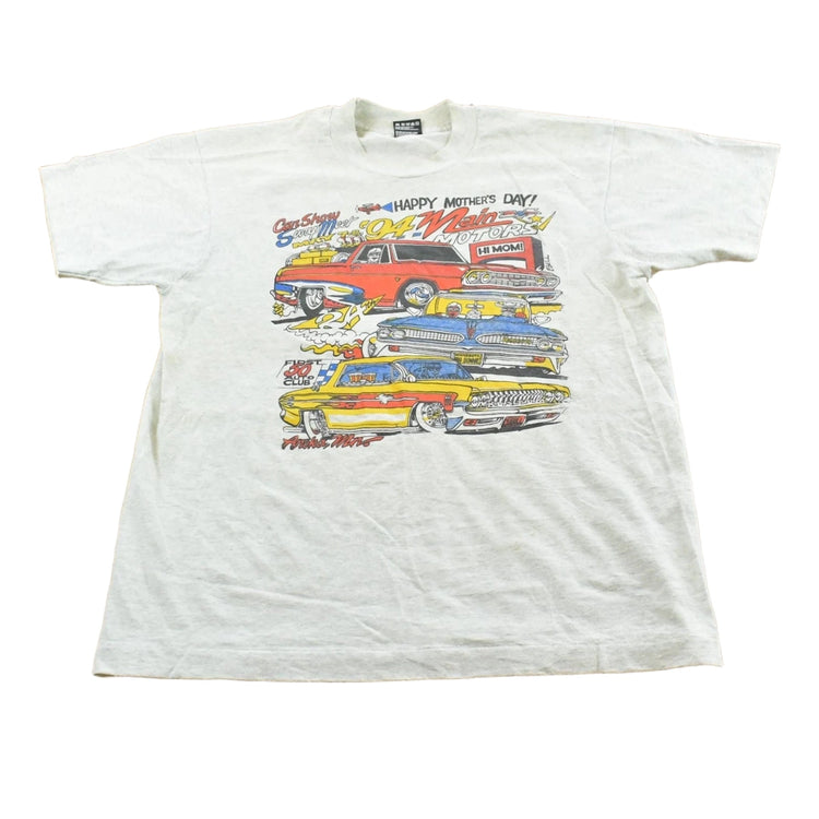 Vintage 1994 Mother Day Aroka Minnesota Car Show Swap Meet Souvenir T-Shirt Men's L