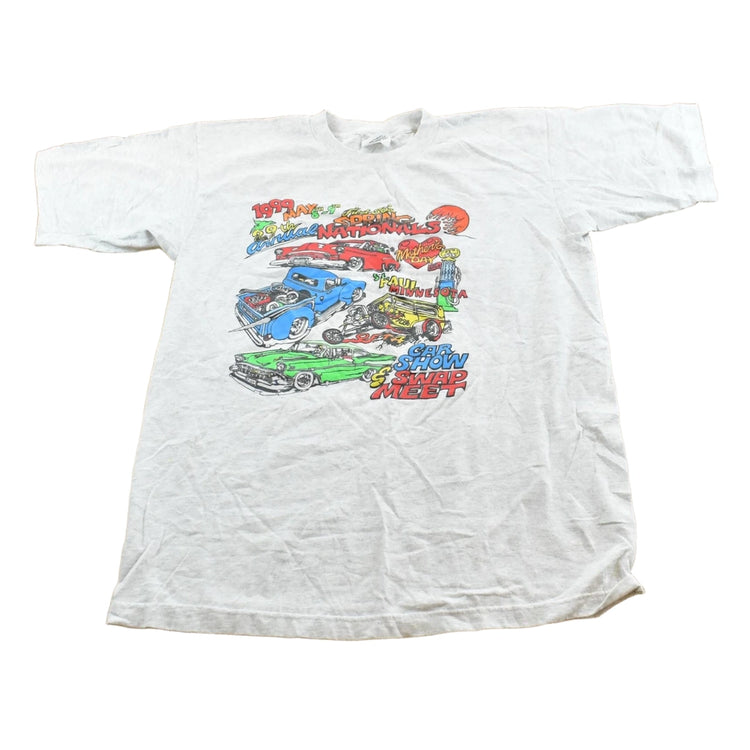 Vintage 1999 Spring Nationals Car Show Swap Meet Minnesota Souvenir T-Shirt Men's L