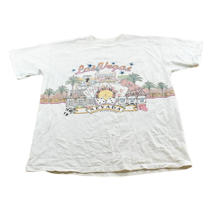 Vintage 1990s Las Vegas Nevada Casino Strip Souvenir Travel T-Shirt Men's XL