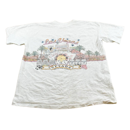 Vintage 1990s Las Vegas Nevada Casino Strip Souvenir Travel T-Shirt Men's XL