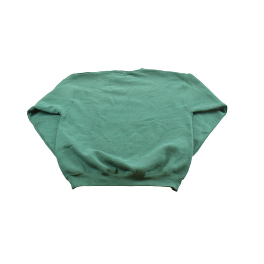 Vintage 1990s Lee Ultraweight Blank Green Crewneck Sweatshirt Men's L
