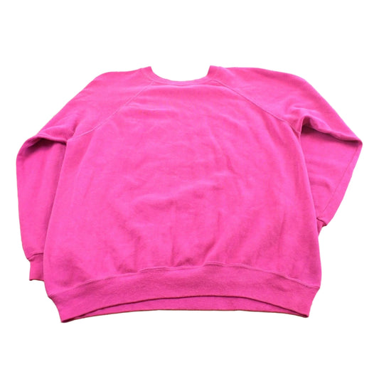 Vintage 1990s Sportswear Blank Pink Crewneck Raglan Sweatshirt Men's M