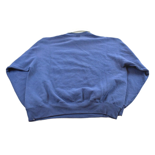 Vintage 1990s Hanes Hummingbird Double Collar Crewneck Sweatshirt Men's L