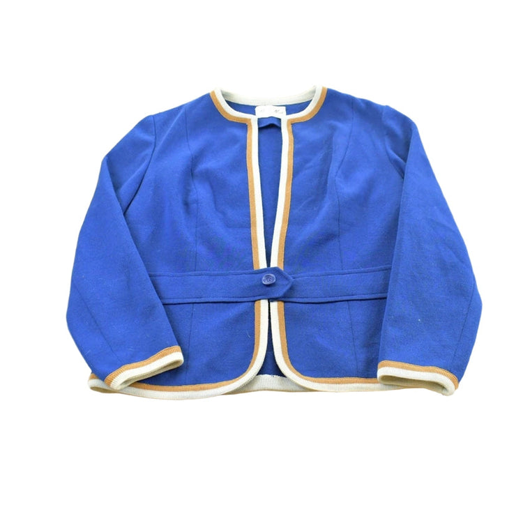 True Vintage 1970s Butte Knit Blue Cardigan Sweater Women's M