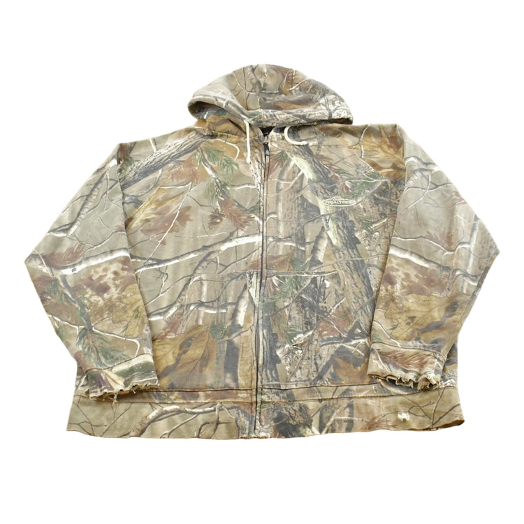 Vintage 2000s Team Realtree Camo Full Zip Hoodie Sweatshirt Men's XL