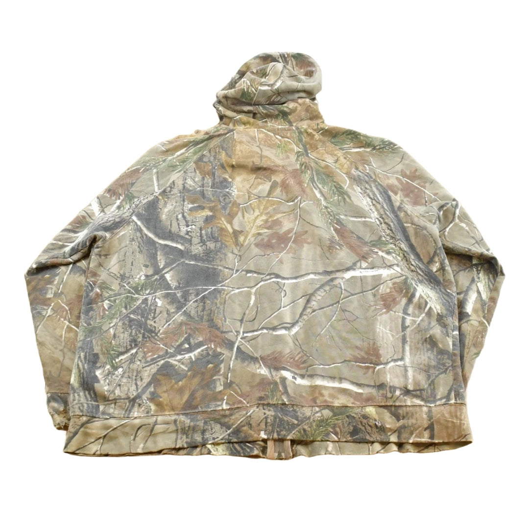 Vintage 2000s Team Realtree Camo Full Zip Hoodie Sweatshirt Men's XL