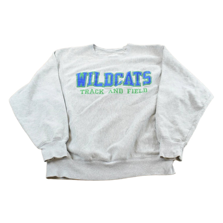 Vintage 2000s Champion Wildcats Track & Field Crewneck Sweatshirt Men's M