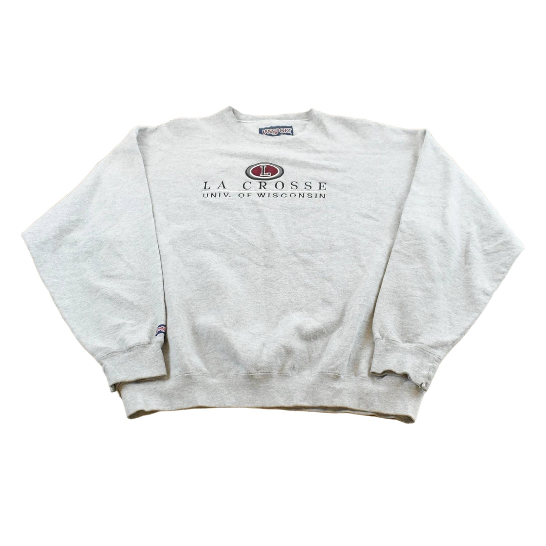 Vintage 1990s UW LA Crosse Jansport Crewneck Sweatshirt Men's L