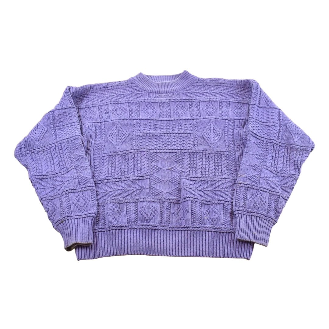 Vintage 1990s Banana Republic Cotton Textured Knit Sweater Men's S