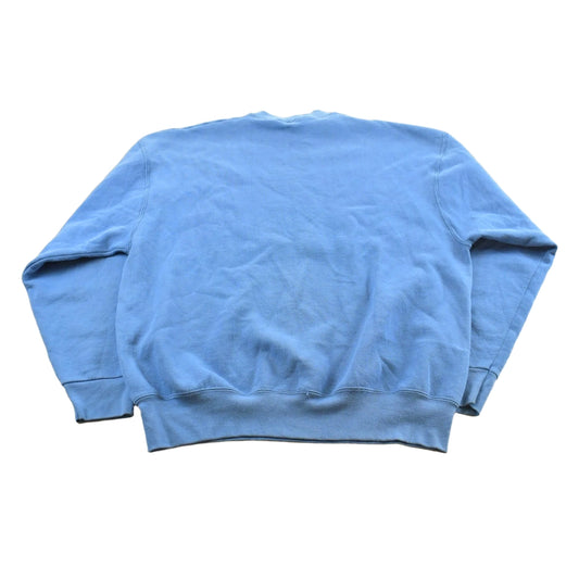 Vintage 1990s Blank Blue Crewneck Sweatshirt Men's XL