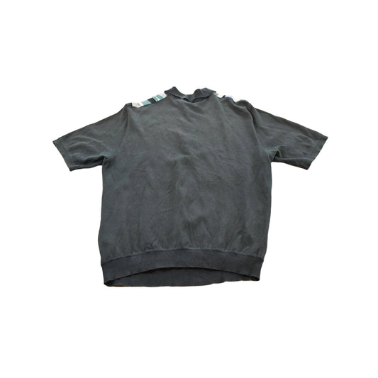 Vintage 1990s St Croix Coogi Style 3D Textured Knit Polo Shirt Men's L