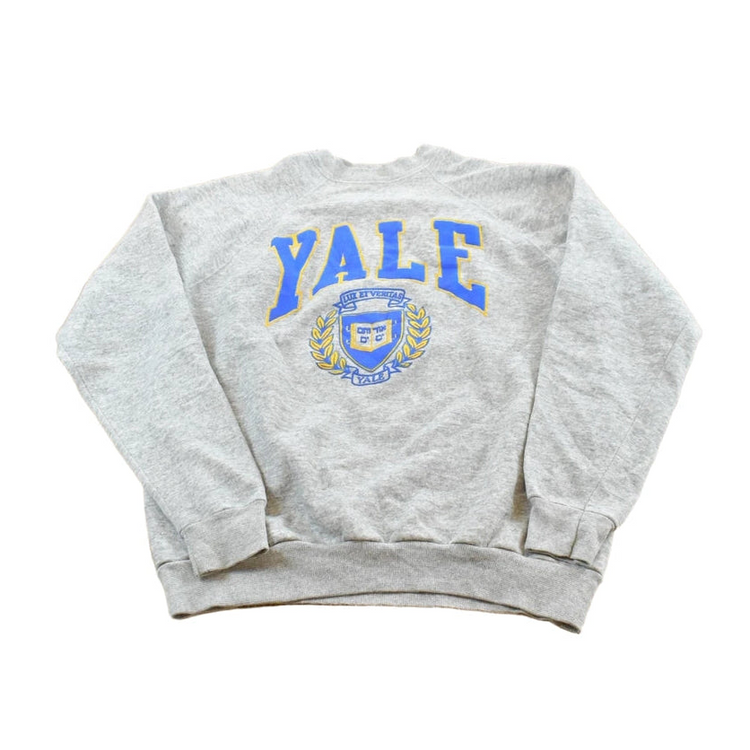 Vintage 1980s Tultex Yale University Crewneck Raglan Sweatshirt Men's L