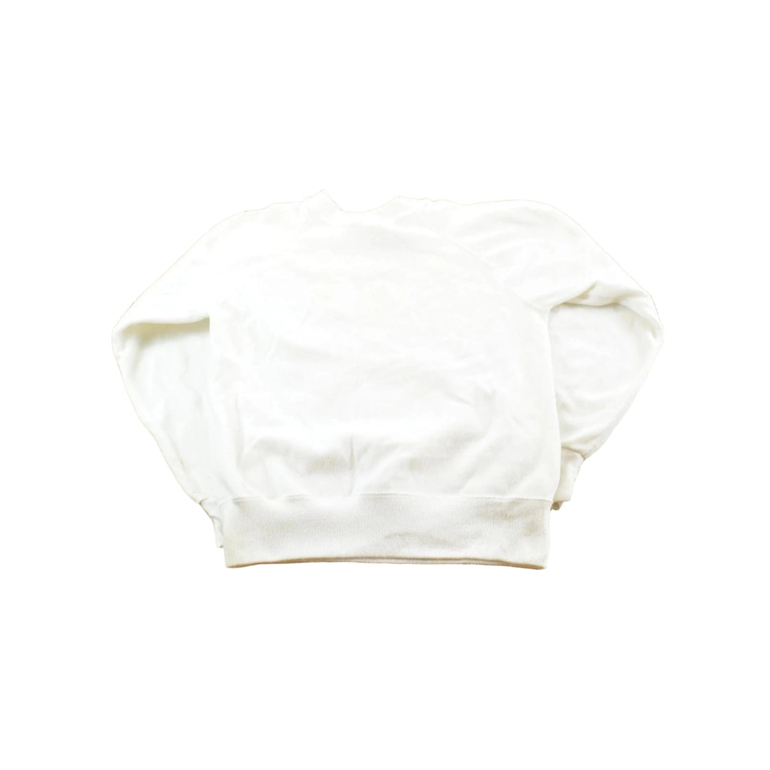 Vintage 1980s Gad-Abouts Blank White Crewneck Sweatshirt Men's S