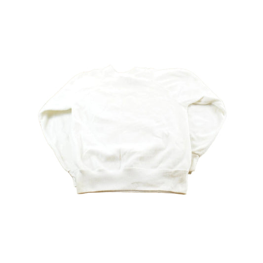 Vintage 1980s Gad-Abouts Blank White Crewneck Sweatshirt Men's S