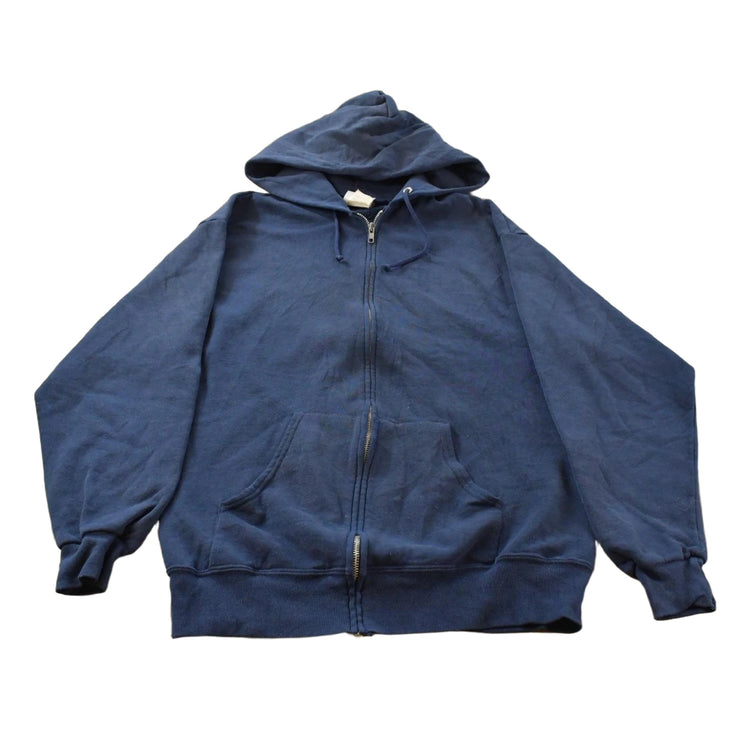 Vintage 2000s Jerzees Blank Full Zip Hoodie Men's Large