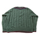 Vintage 1990s Gant Cable Knit V Neck Cricket Sweater Men's Large