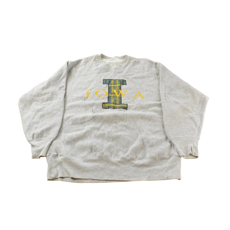 Vintage 1990s University Of Iowa Collegiate Crewneck Sweatshirt Men's Large