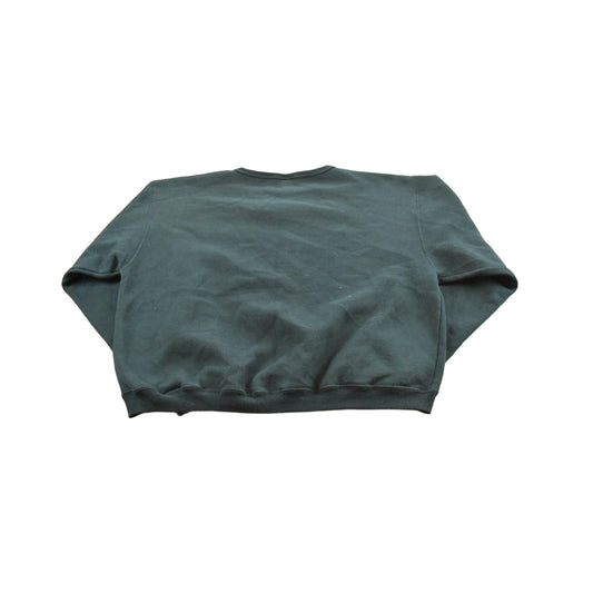 Vintage 1990s Russell Athletics Blank Black Crewneck Sweatshirt Men's S