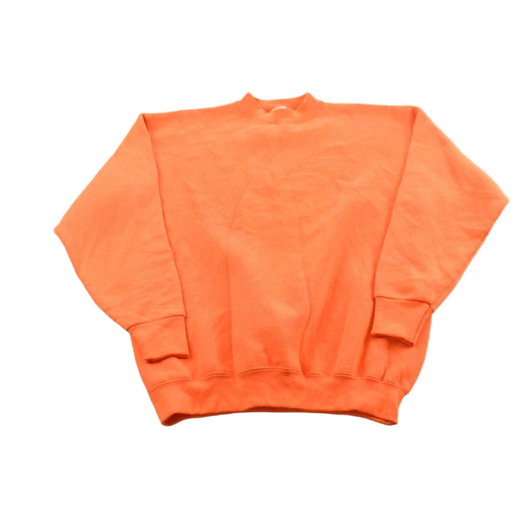 Vintage 1990s Tultex Superweight Blank Orange Crewneck Sweatshirt Men's M