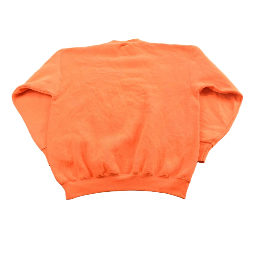 Vintage 1990s Tultex Superweight Blank Orange Crewneck Sweatshirt Men's M