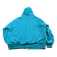 Vintage 1990s Northwest Territories Blank Blue Full Zip Thermal Lined Hoodie Sweatshirt Men's L