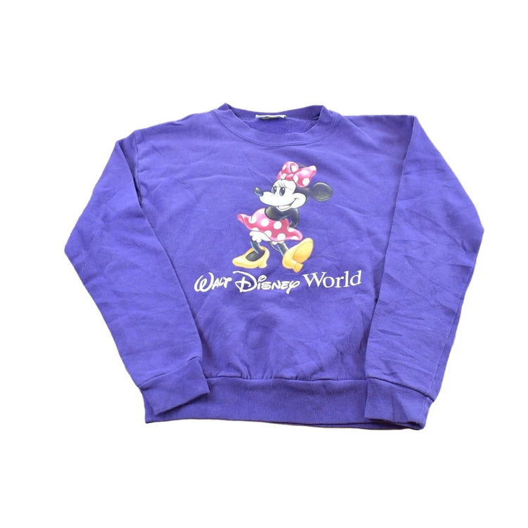 Vintage 1990s Walt Disney World Minnie Mouse Crewneck Sweatshirt Youth M
