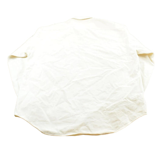 Vintage 1990s Tommy Hilfiger White Heavyweight Shacket Overshirt Button Up Shirt Men's XL