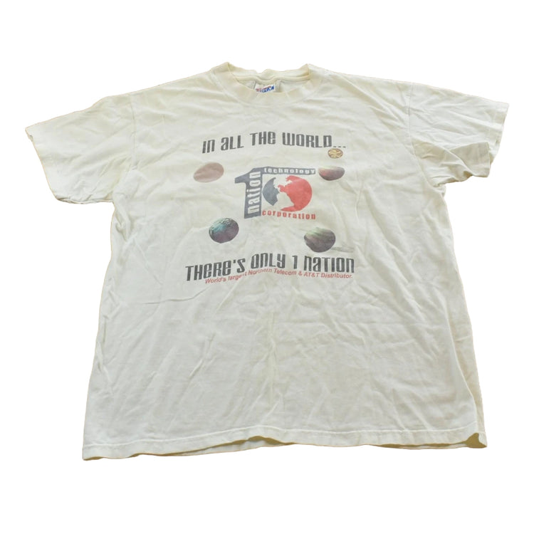 Vintage 1990s 1 Nation Technology Telecom AT&T T-Shirt Men's Men's Large
