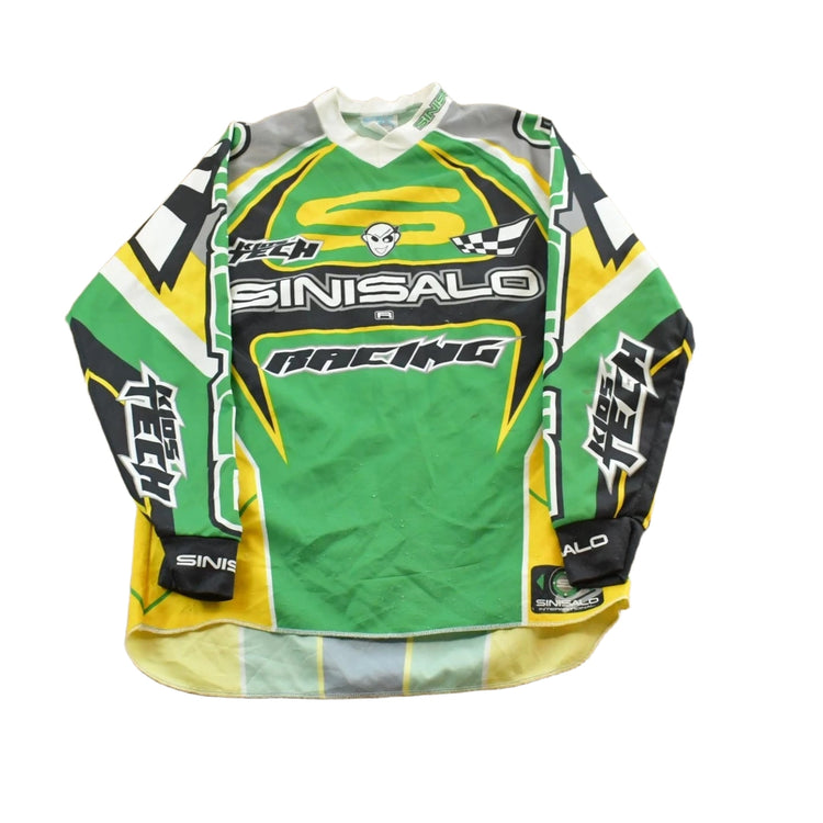 Vintage 1990s Sinisalo Racing MotorCross Longsleeve Shirt Jersey Men's S