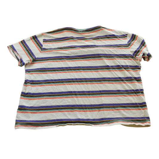 Vintage Y2K Guess Striped T-Shirt Womens 2XL