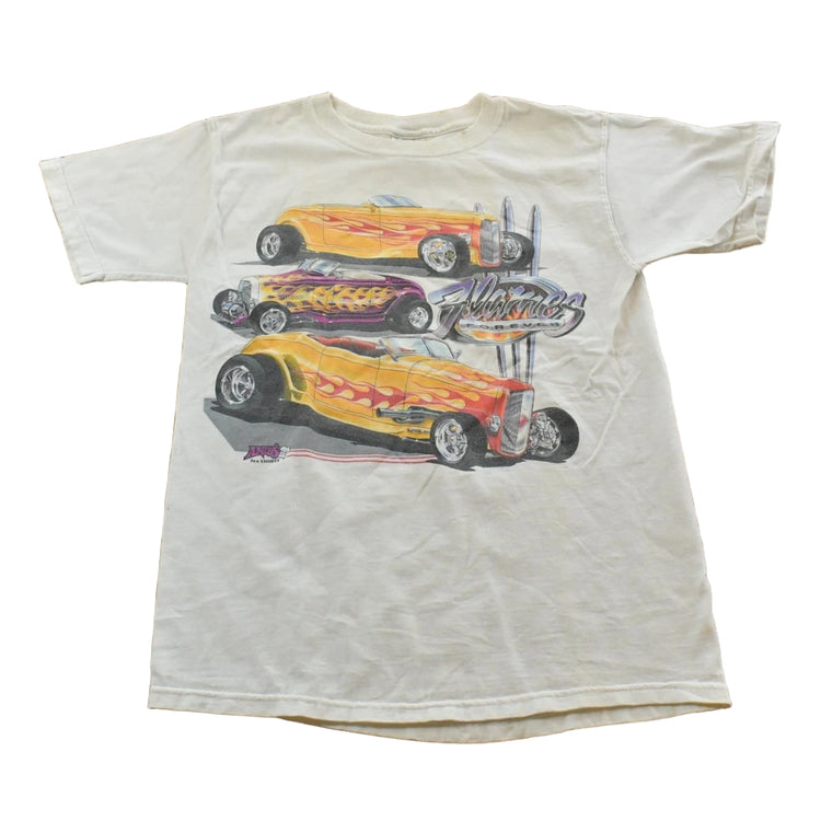 Vintage 2000s Flames Forever Cars Graphic T Shirt Men's Large