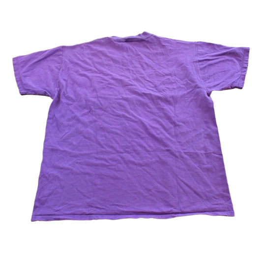 Vintage 1990s LL Bean Russell Athletic Blank Purple Pocket T-Shirt Mens M