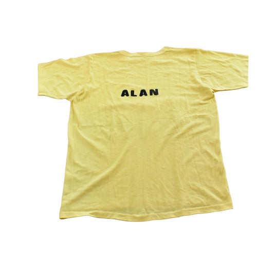 Vintage 1980s Brick Shirt House Funny Cartoon T-Shirt Mens L