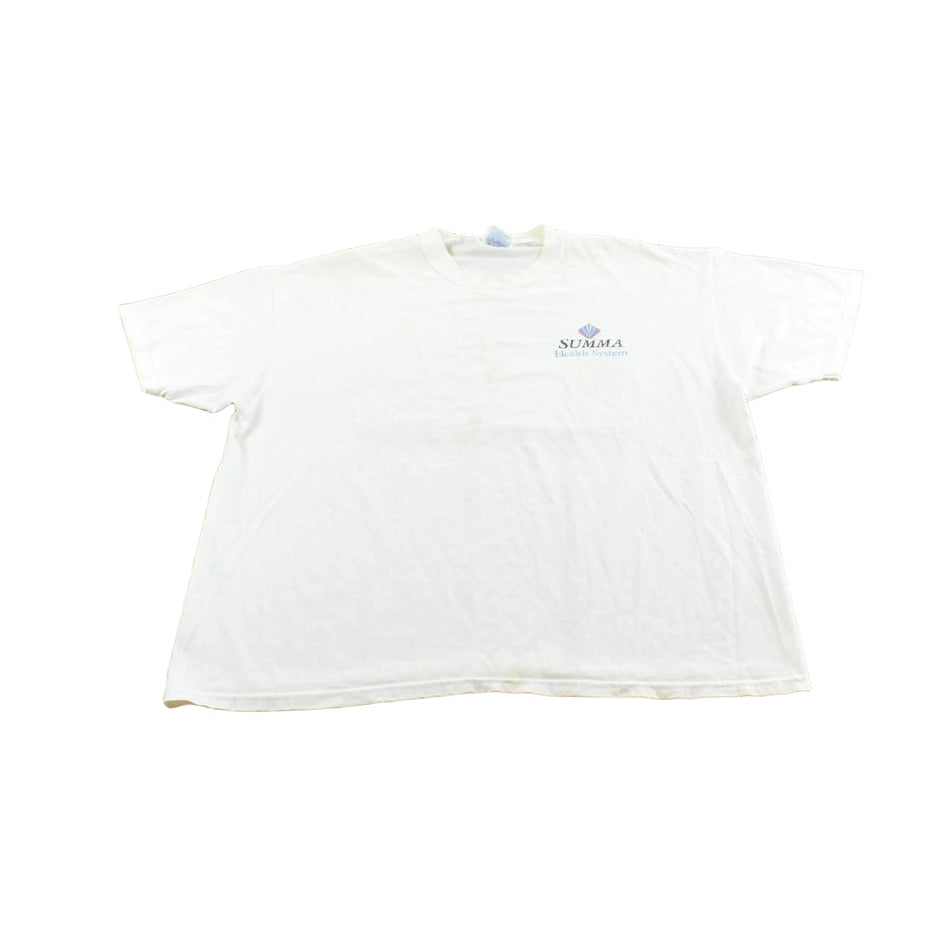 Vintage 1990s Summa Health Systems Akron Ohio Souvenir Promotional Medical T-Shirt Men's XL